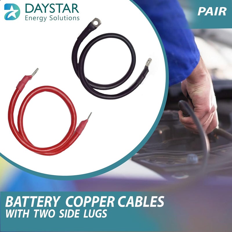 Daystar 10 Sq Mm Red and Black Battery Connecting Cables (5 Feet Each) - Image 3